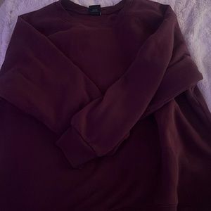 Maroon crew neck